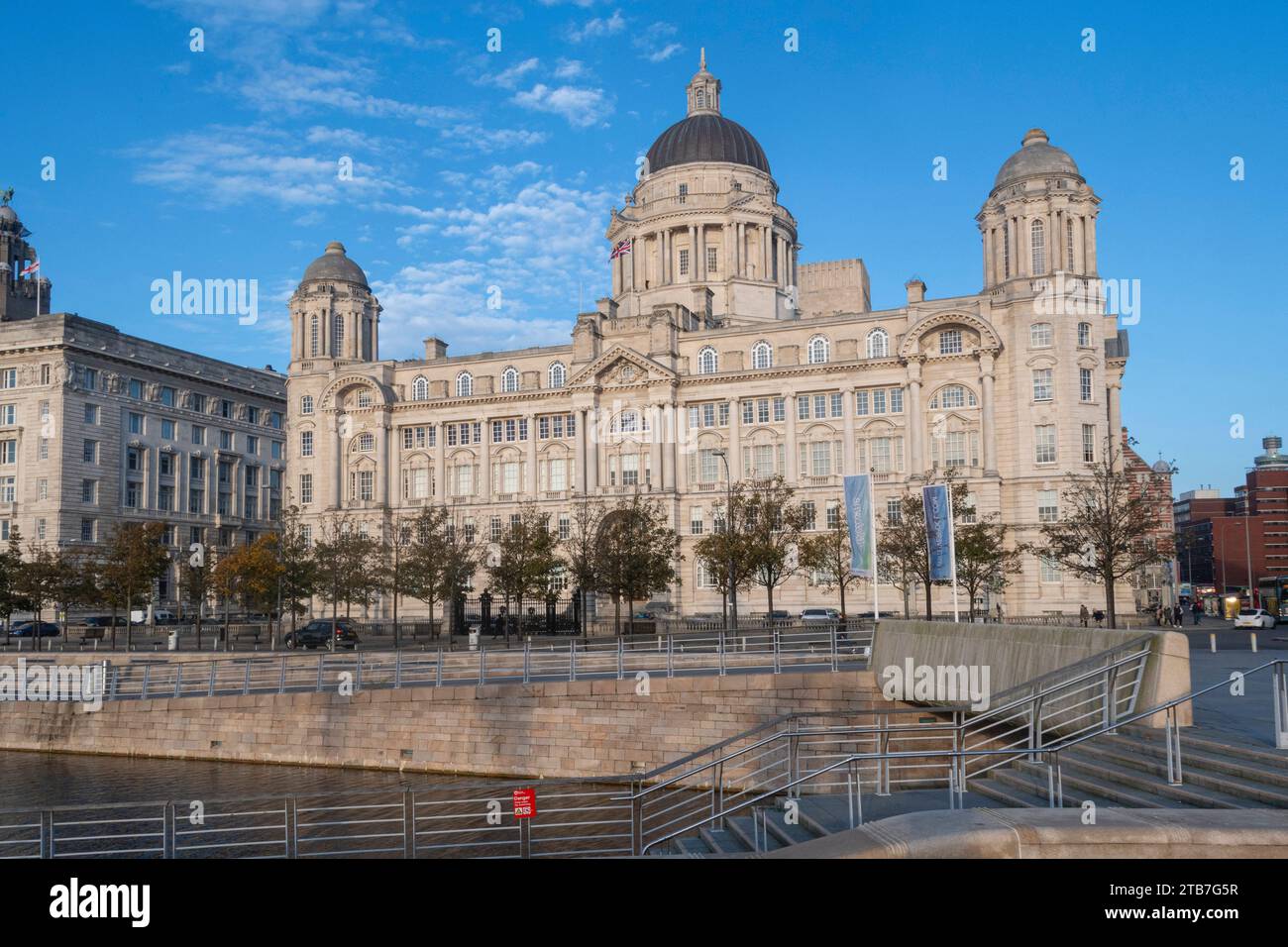Cunard Building, Waterfront, Liverpool, Regno Unito Foto Stock