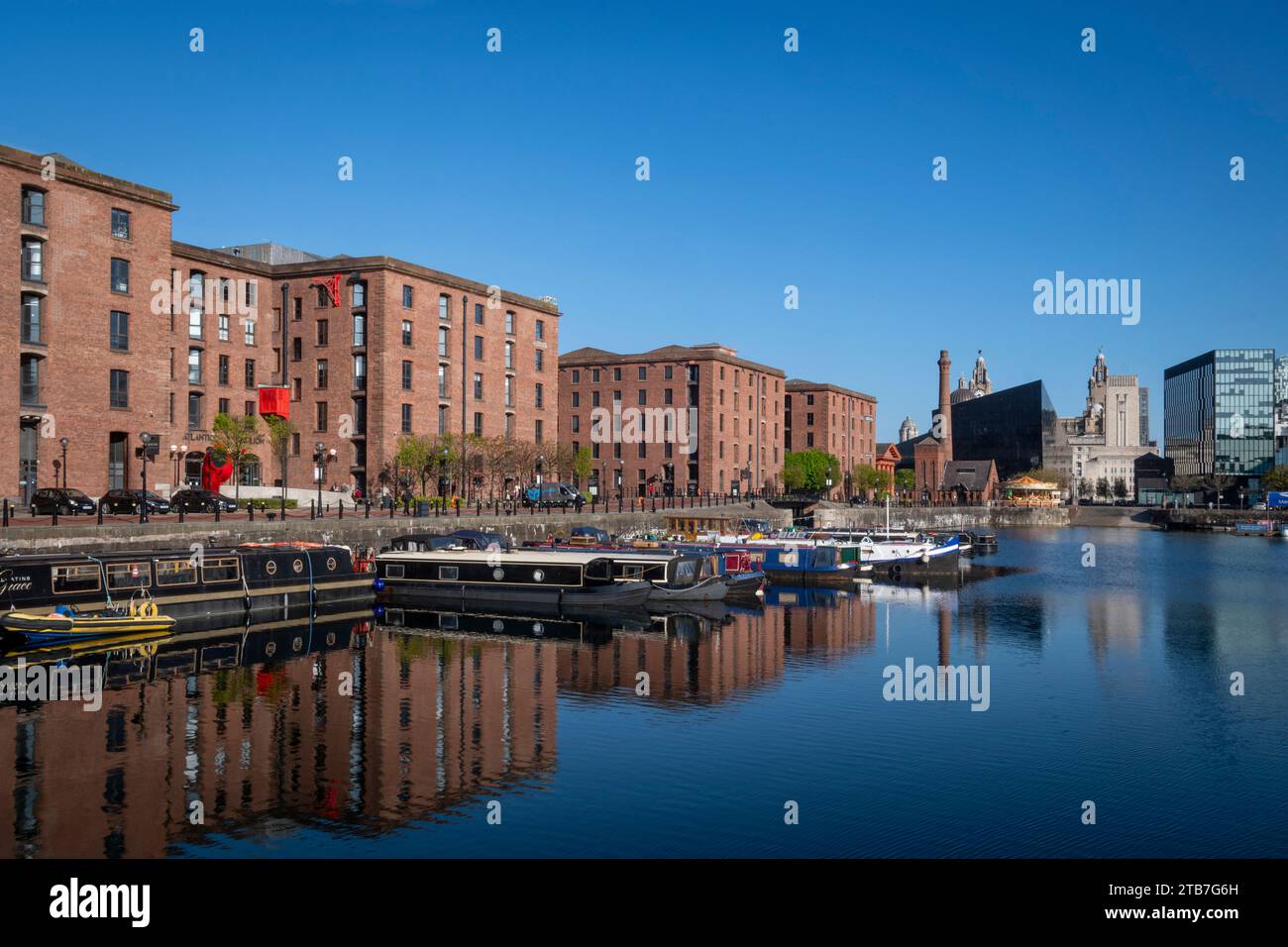 Albert Dock, Liverpool, Regno Unito Foto Stock