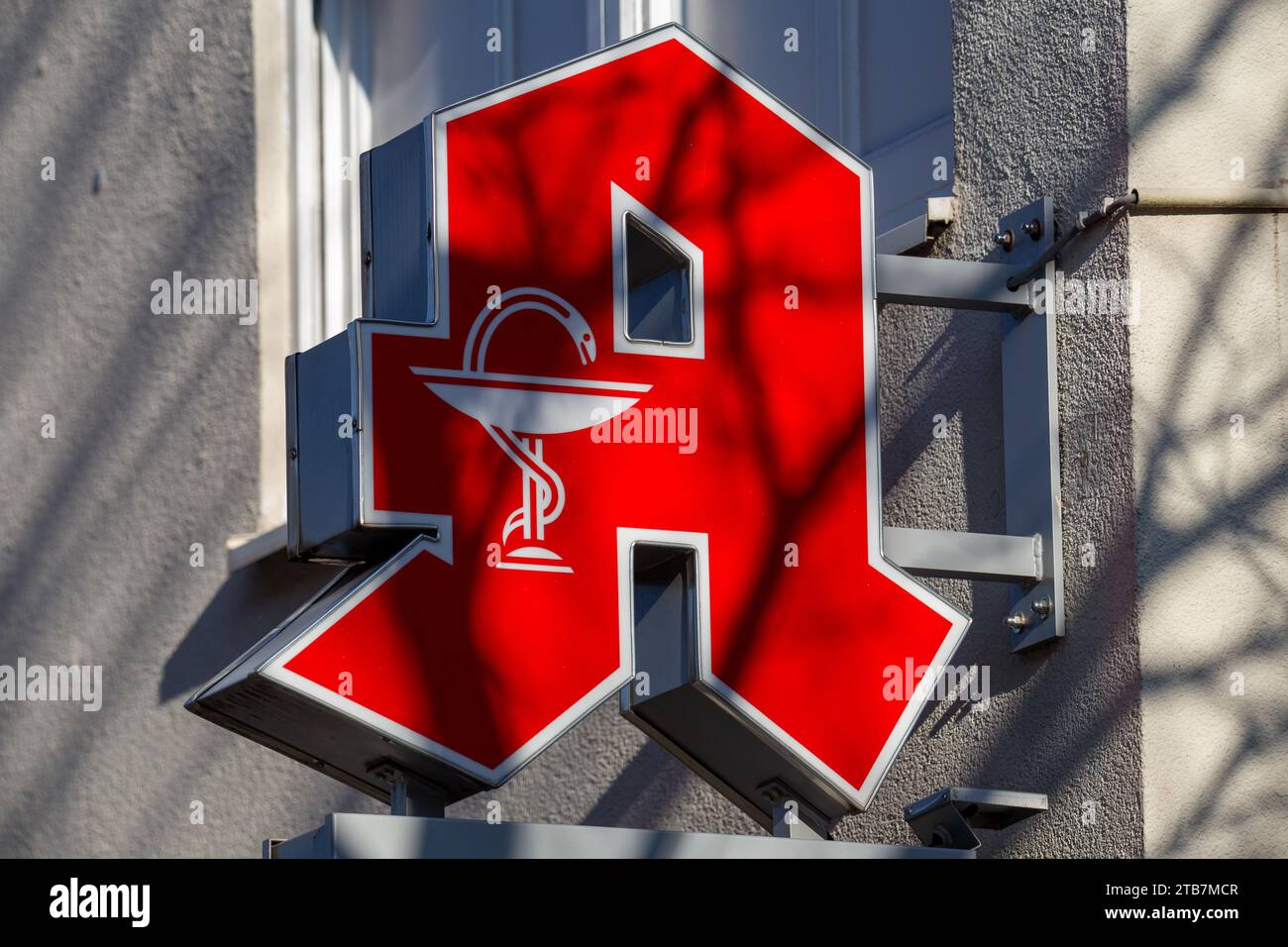 Logo delle farmacie pubbliche in Germania Foto Stock