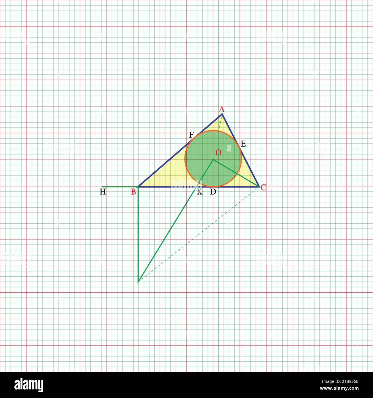 Formule geometriche matematiche sfondo astratto Illustrazione Vettoriale