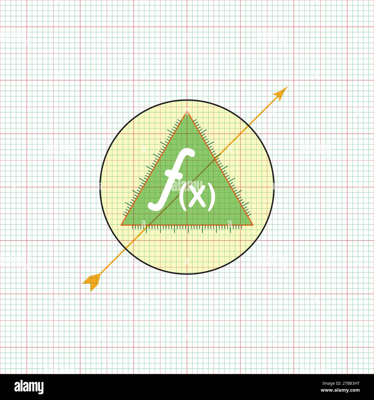 Formule geometriche matematiche sfondo astratto Illustrazione Vettoriale