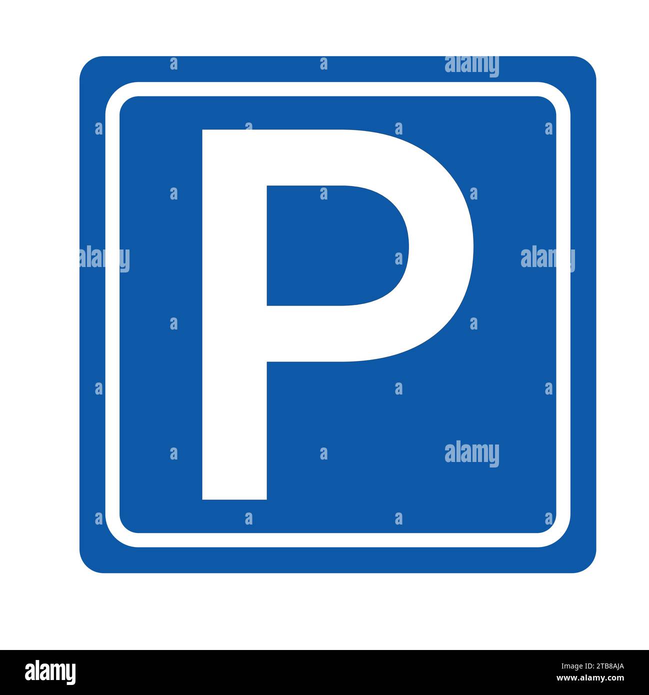 Illustrazione vettoriale del cartello di parcheggio Illustrazione Vettoriale