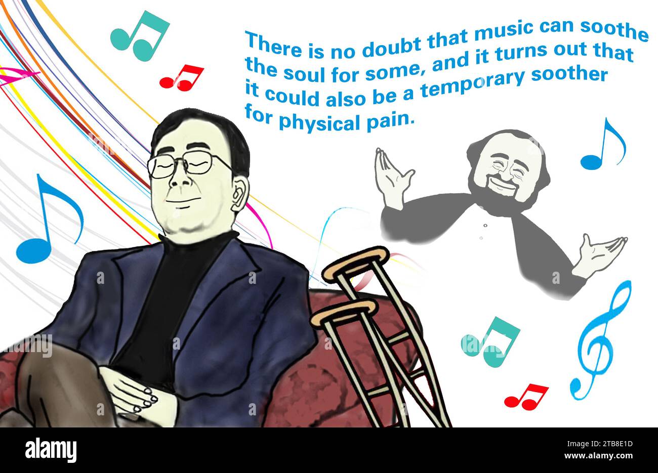 SHANGHAI, CINA - 5 DICEMBRE 2023 - non c'è dubbio che la musica possa calmare l'anima per alcuni, e si scopre che potrebbe anche essere una soo temporanea Foto Stock