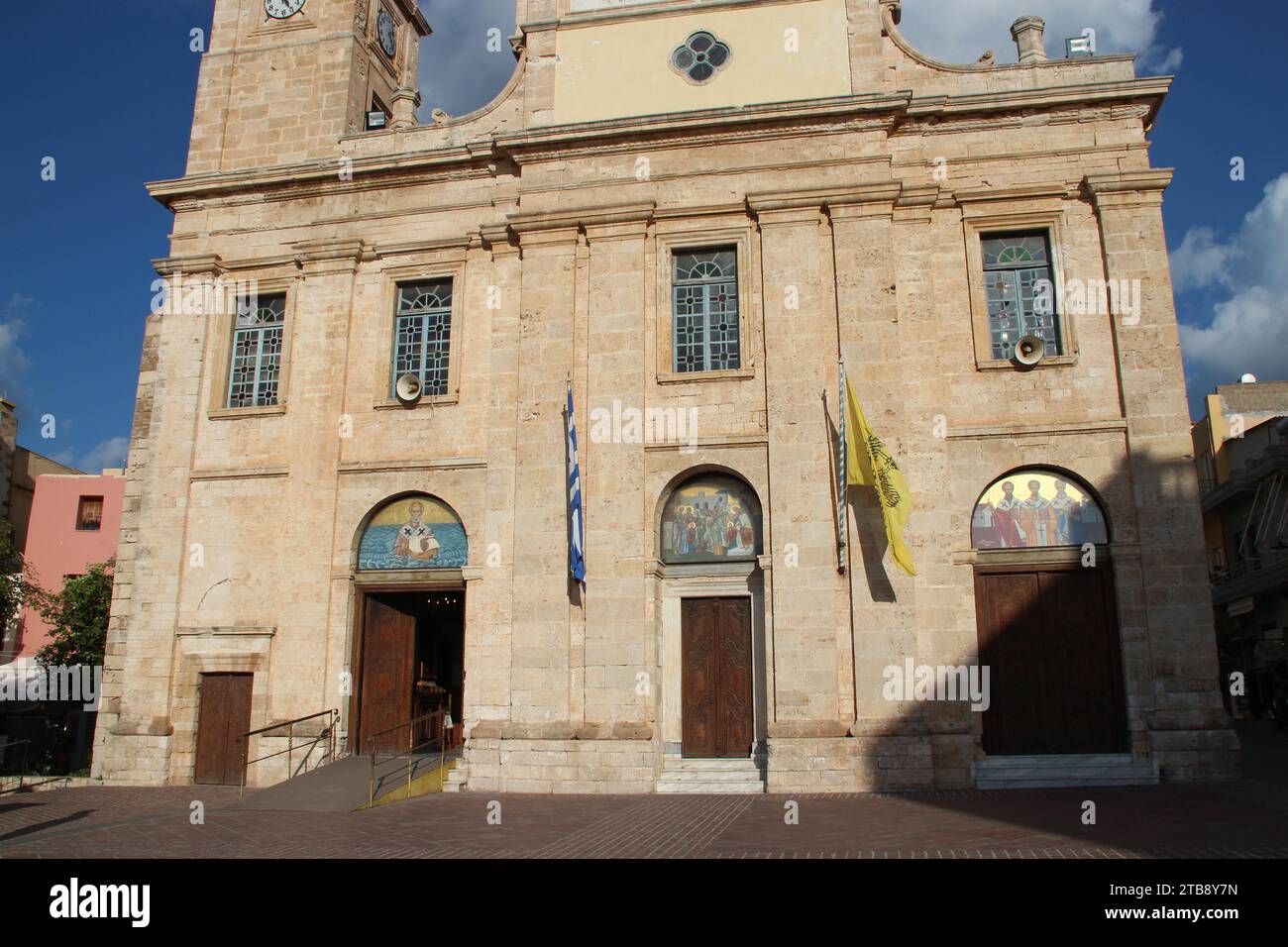 cattedrale ortodossa di chania a creta in grecia Foto Stock