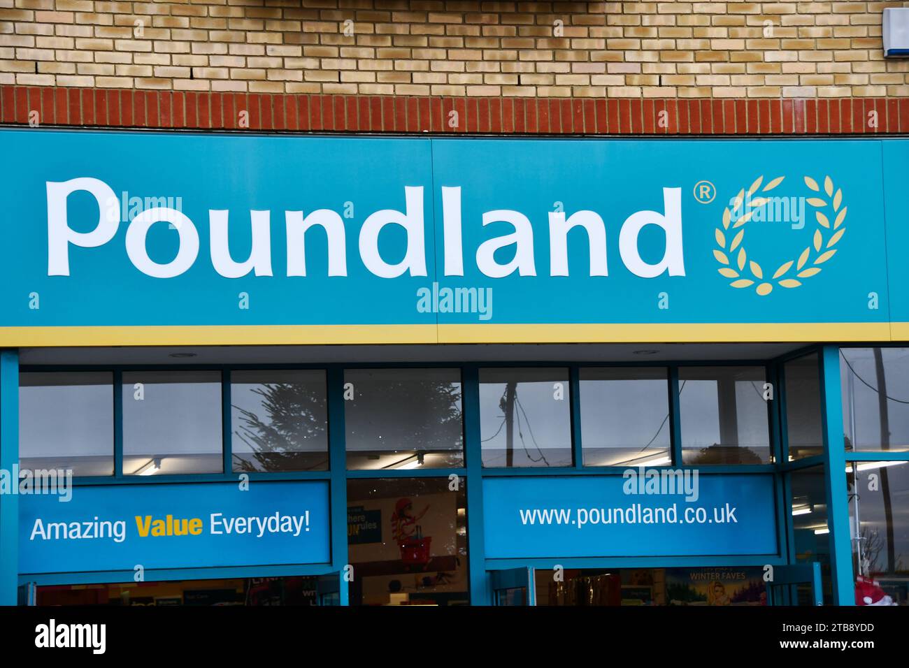 Pound Land in Huntington High Street Foto Stock