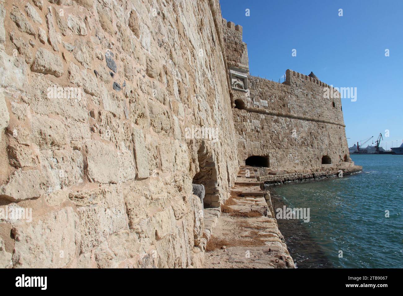 fortezza venitiana (kastro koules) a heraklion a creta in grecia Foto Stock