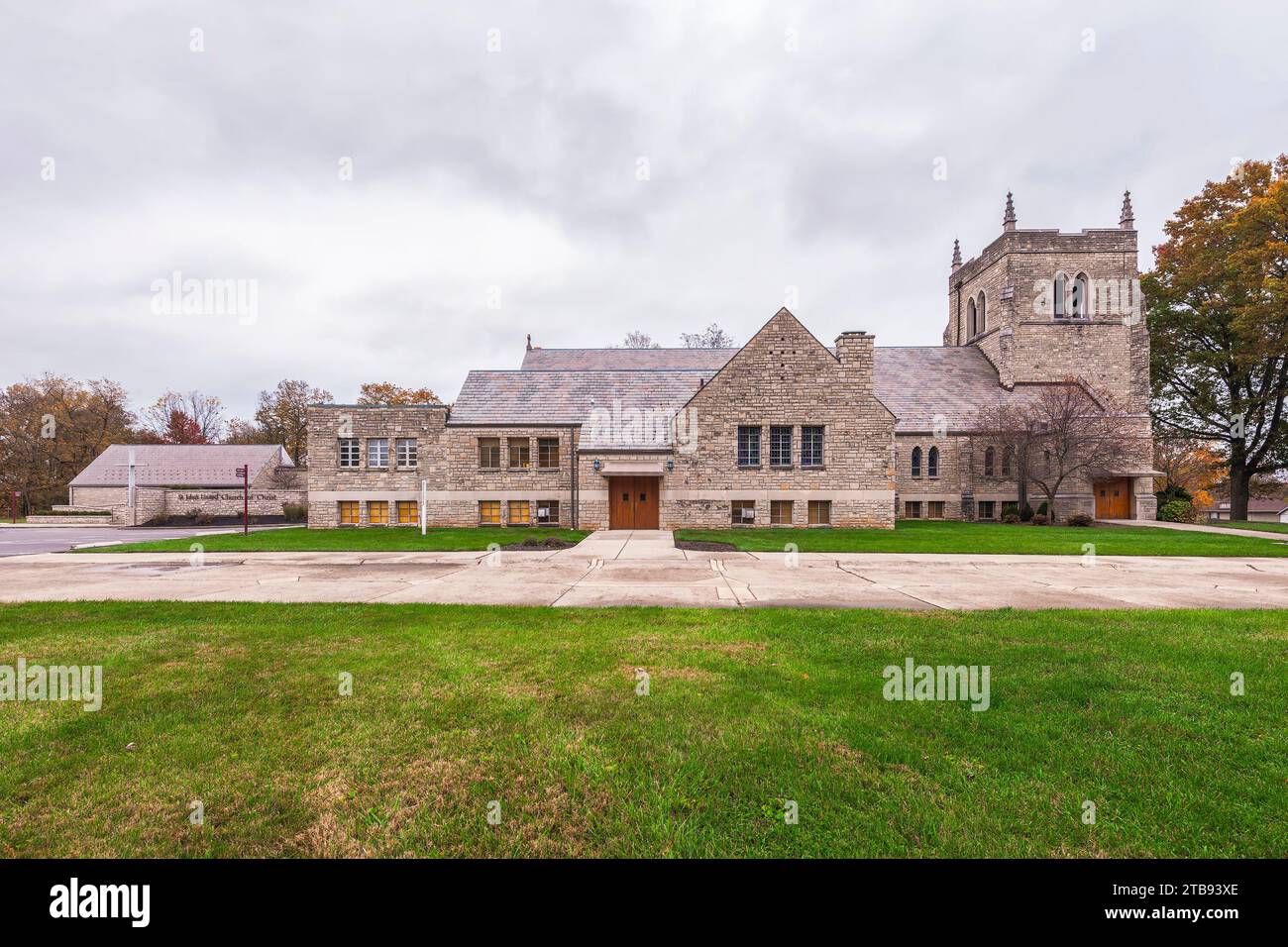 Newark, Ohio, USA - 27 ottobre 2023 - St. John's United Church of Christ Foto Stock