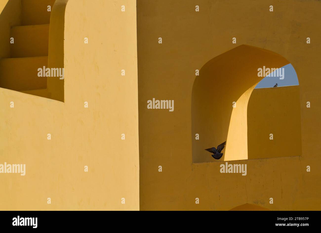 Dettagli architettonici del Jantar Mantar, Jaipur, India; Jaipur, Rajasthan, India Foto Stock