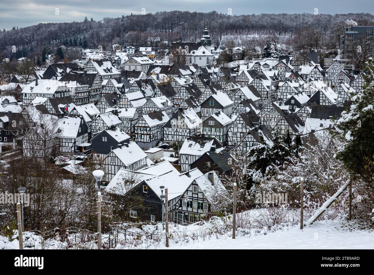 Il centro storico di Freudenberg in Germania Foto Stock