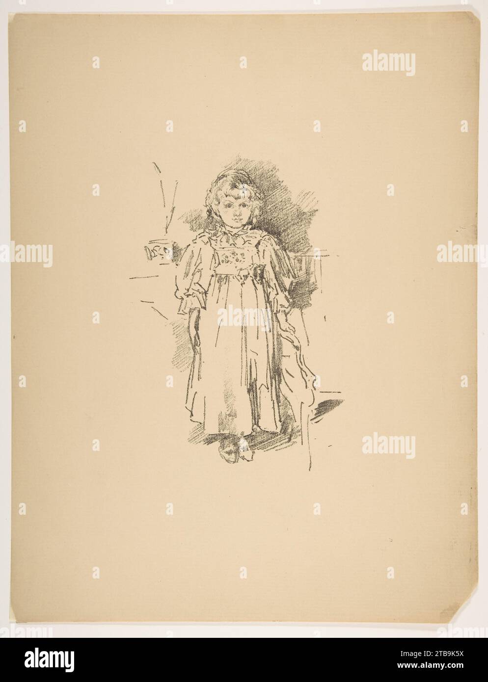 Little Evelyn, da 'The Art Journal' 1985 di James McNeill Whistler Foto Stock