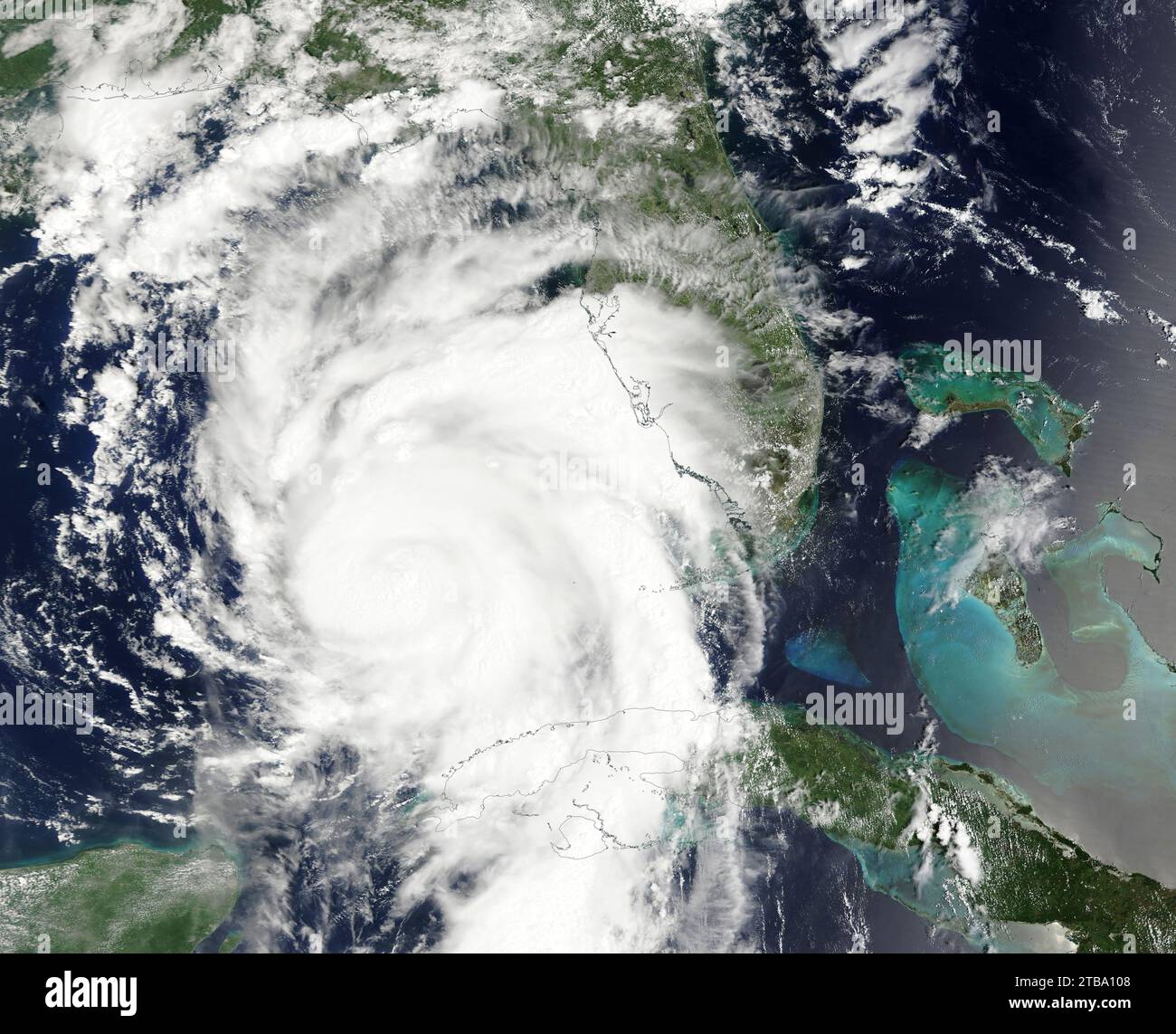 31 agosto 2023 - l'uragano Idalia colpisce il sud-est degli Stati Uniti. Foto Stock