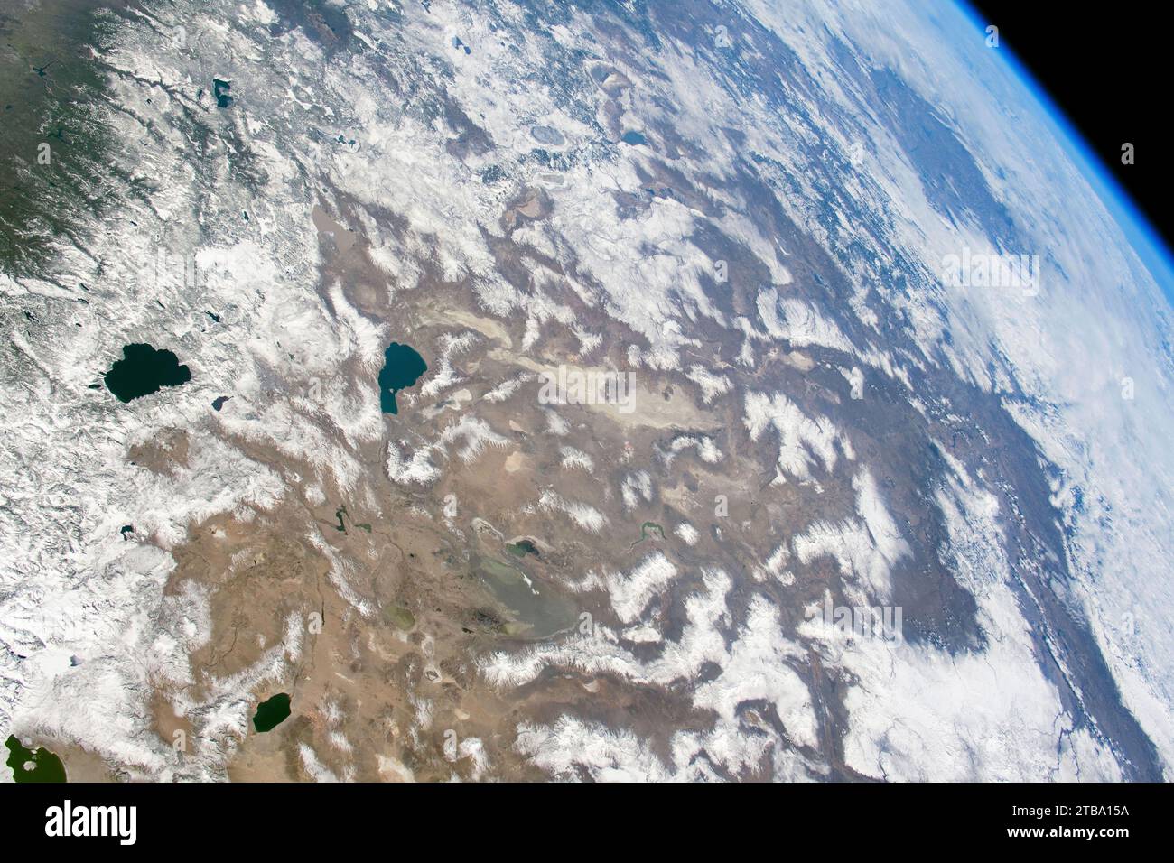 Ammira la vista che si estende dalla Sierra Nevada al Columbia Plateau dell'Oregon e alla Snake River Valley dell'Idaho. Foto Stock