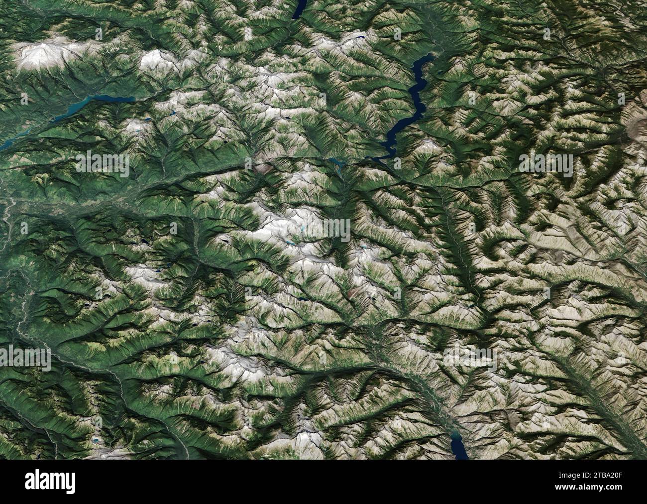 La catena montuosa North Cascades a Washington. Foto Stock
