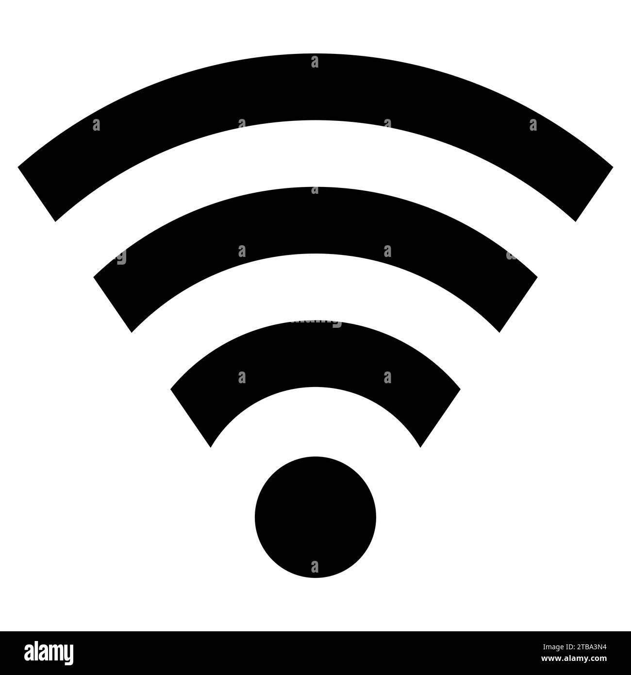 immagine vettoriale dell'icona wi-fi della rete wireless Illustrazione Vettoriale