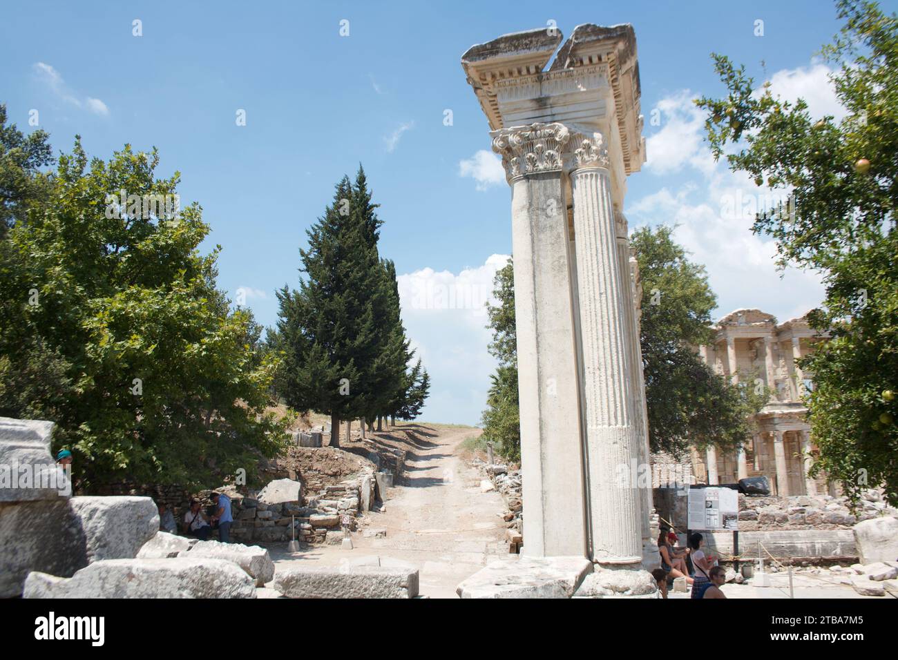 Biblioteca di Celso, Efeso, Selcaico, provincia di İzmir, Turchia Foto Stock