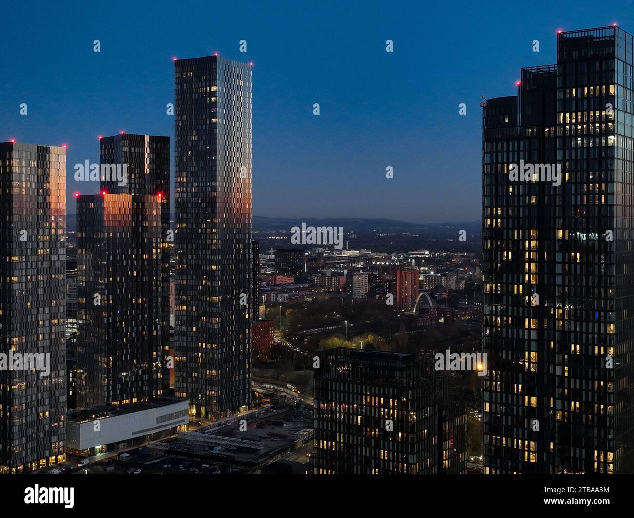 Urban Skyline, Manchester 2 Foto Stock