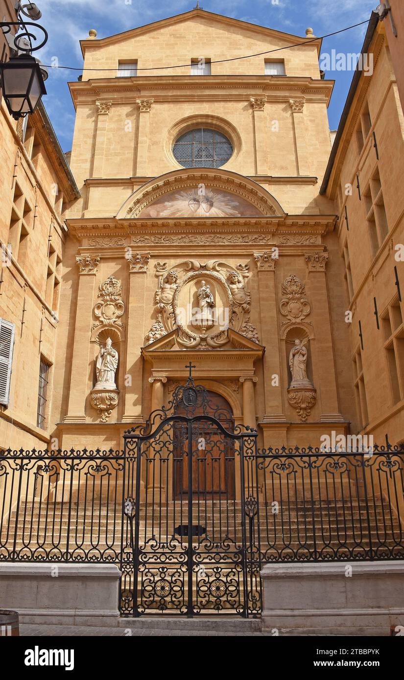 La Chapelle de la Visitation de Catherine de Sienne, una superba chiesa barocca ad Aix-en-Provence, costruita nel 1647-1652 Foto Stock
