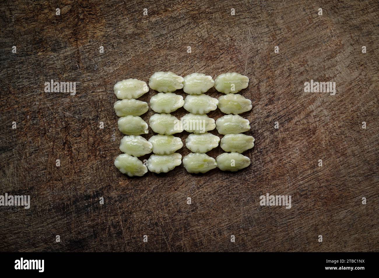 I semi di zucca serpente non sono tanto cibo Foto Stock