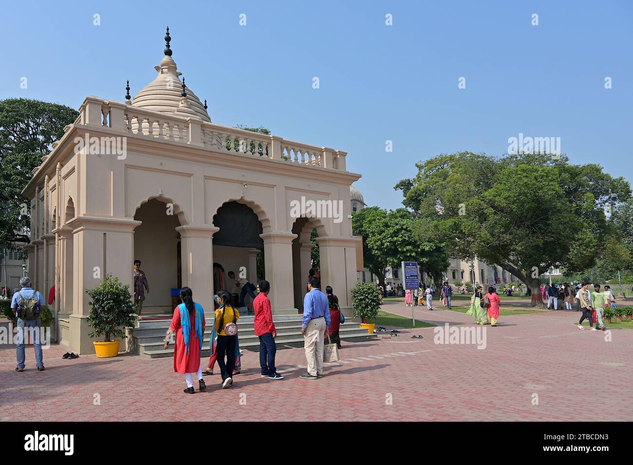 Il Tempio Sri ma Sarada devi, dedicato a Sarada devi, consorte spirituale di Ramakrishna, a Belur Math, quartier generale della missione Ramakrishna, Bengala Occidentale Foto Stock