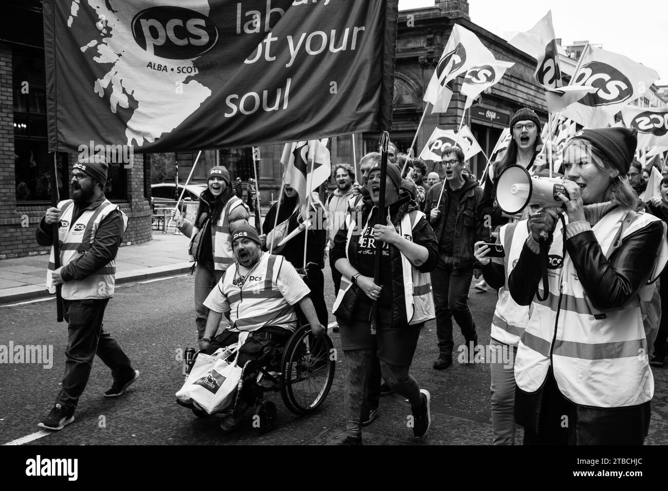 Glasgow Trades Union Council May Day Parade 2023 Foto Stock