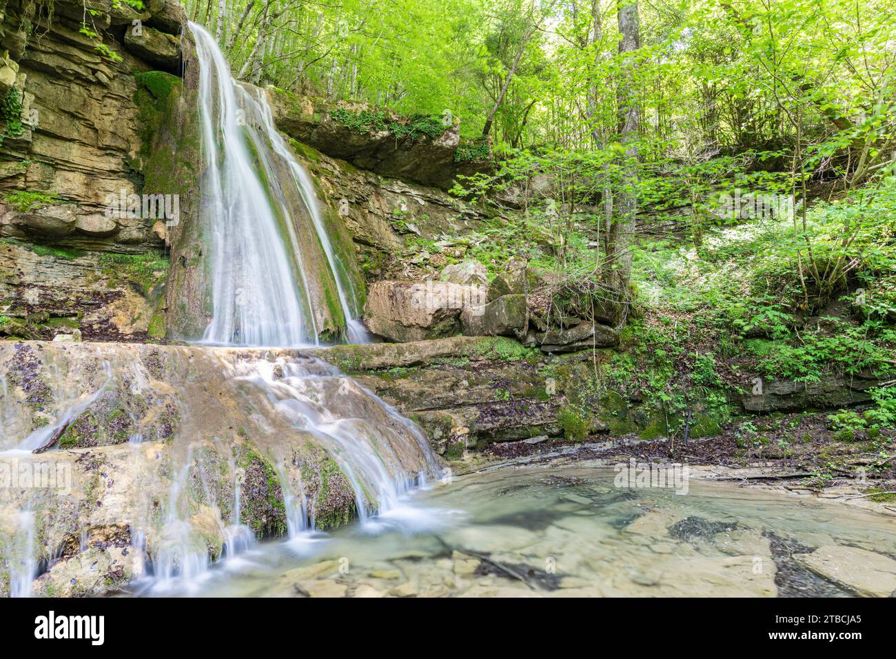 Torrent de la Masica, Vallfogona de Ripolles, Barcellona, Spagna Foto Stock