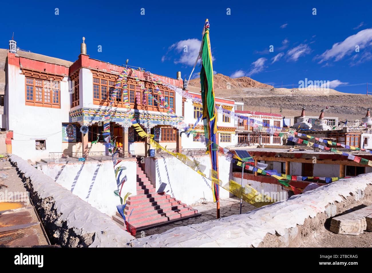 Monastero di Korzok, Korzok, Ladakh, India Foto Stock