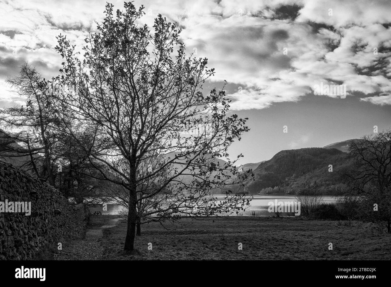 Eastern Fells, a sud-ovest del lago Ullswater, in una fredda giornata invernale, Lake District National Park, Cumbria, Regno Unito Foto Stock