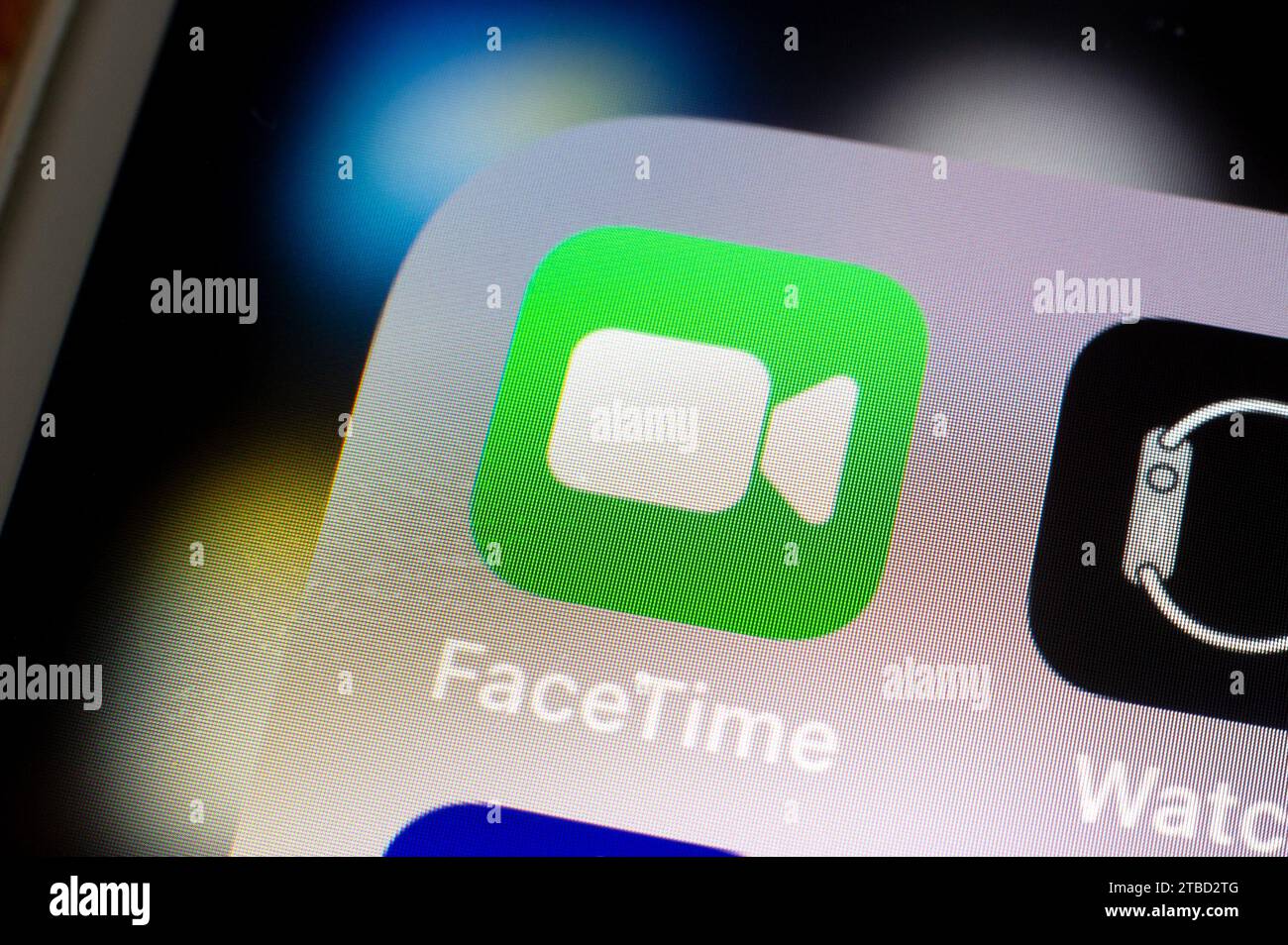 OSTRAVA, REPUBBLICA CECA - 2 AGOSTO 2023: Icona dell'app per dispositivi mobili FaceTime su smartphone iOS Foto Stock
