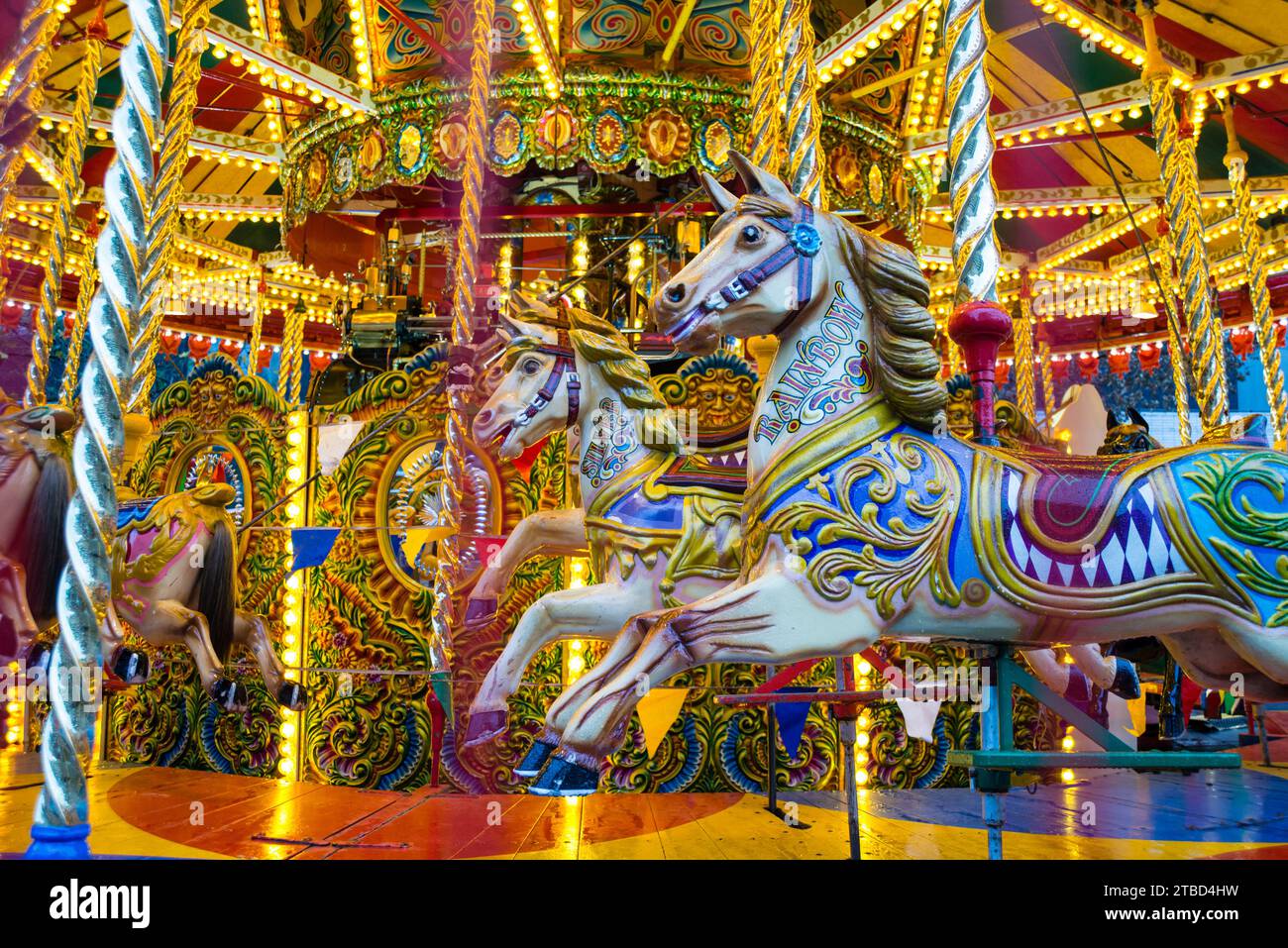 Merry-go-round, Sheffield, Yorkshire, Regno Unito Foto Stock