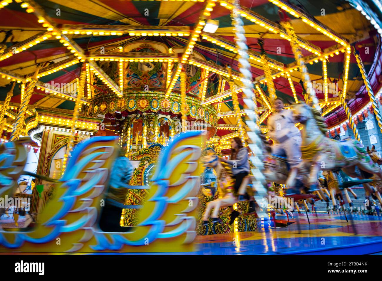 Merry-go-round, Sheffield, Yorkshire, Regno Unito Foto Stock