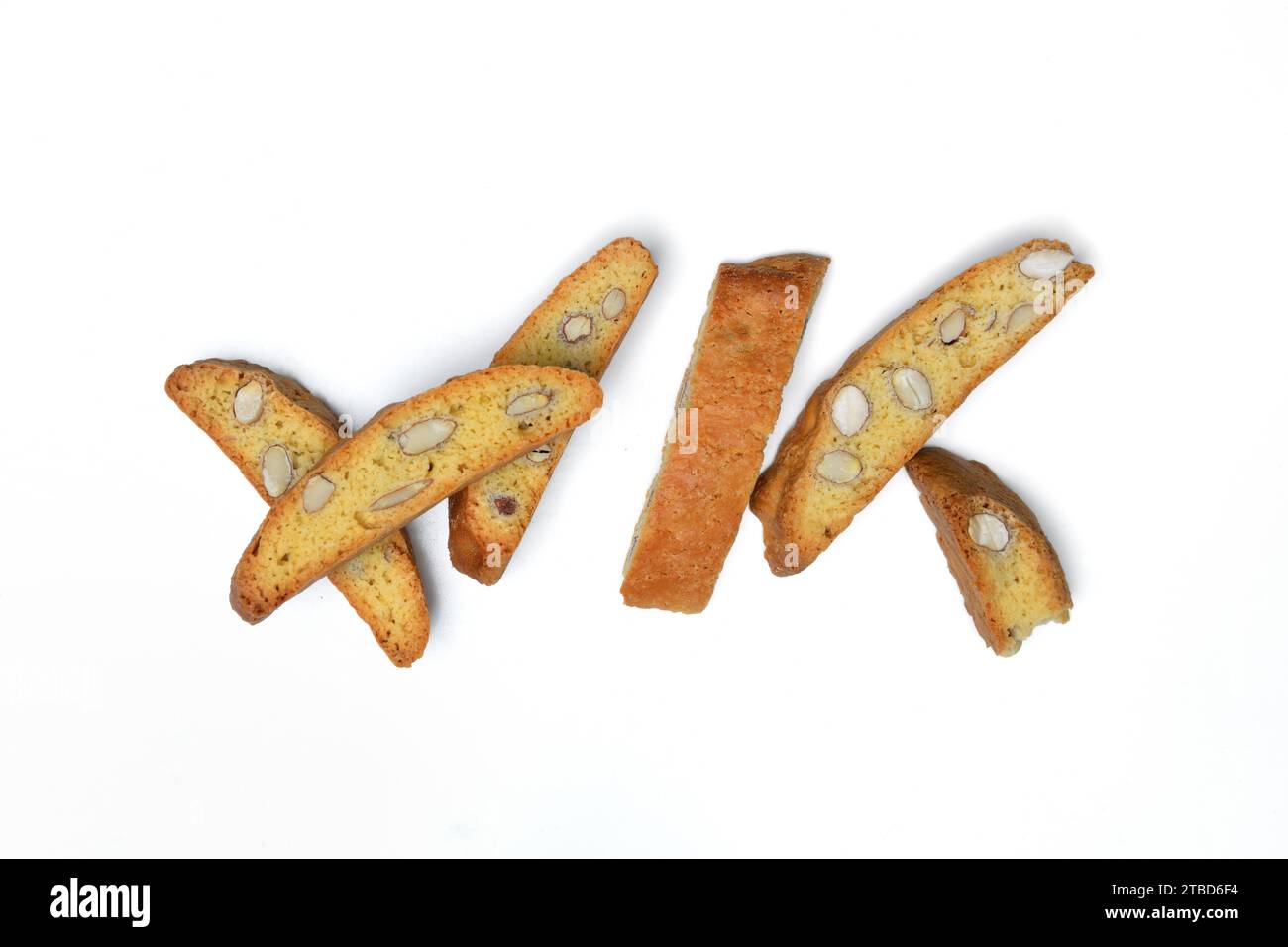 Cantucci, biscotti alle mandorle della Toscana, Italia Foto Stock