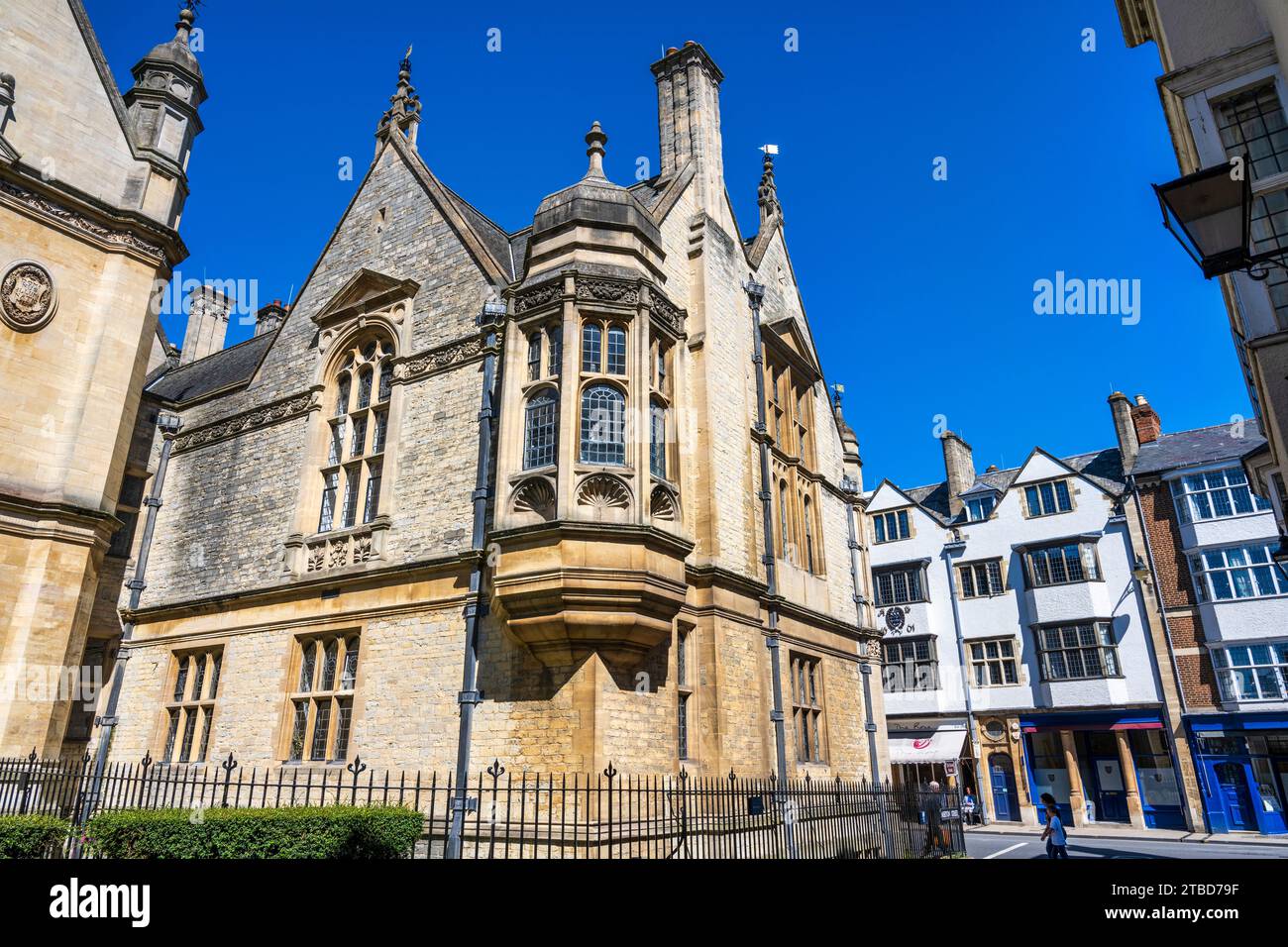 Ruskin School of Drawing and fine Art, Università di Oxford, da Merton Street a Oxford City Centre, Oxfordshire, Inghilterra, Regno Unito Foto Stock