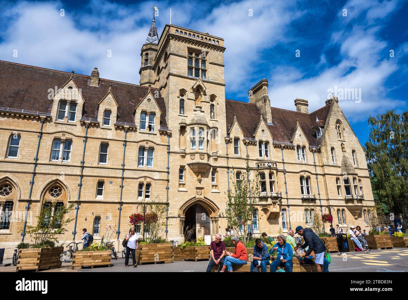 Balliol College, Università di Oxford, in Broad Street a Oxford City Centre, Oxfordshire, Inghilterra, Regno Unito Foto Stock