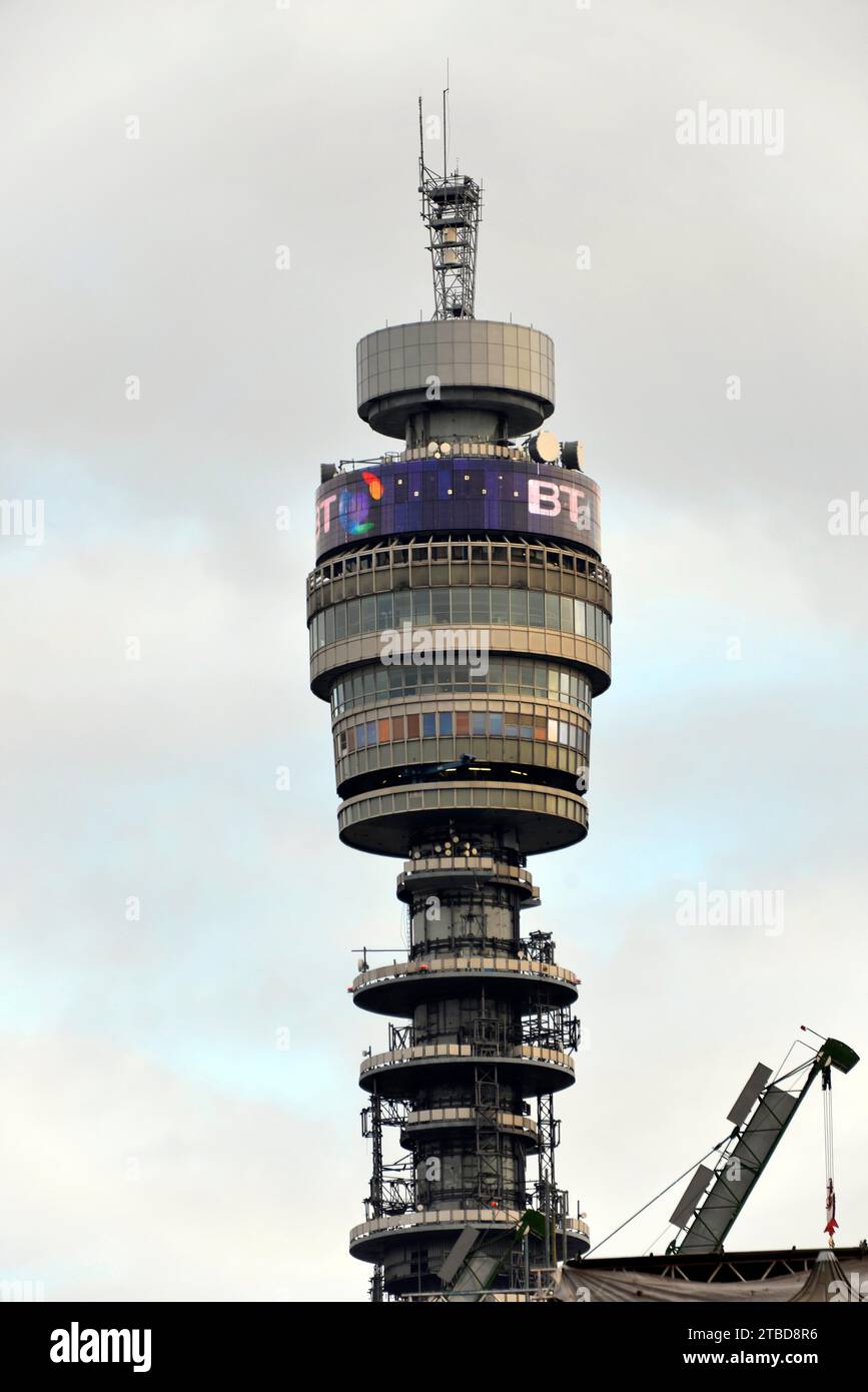 BT Tower, TV Tower, Londra, Londra, regione di Londra, Inghilterra, Regno Unito Foto Stock
