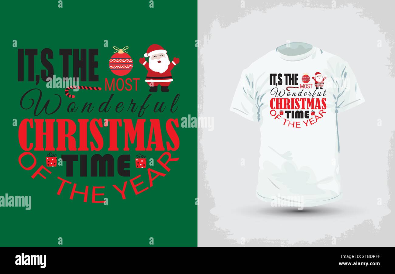 Natale come mamma pelliccia. Design natalizio. T-shirt di buon Natale. Illustrazione Vettoriale