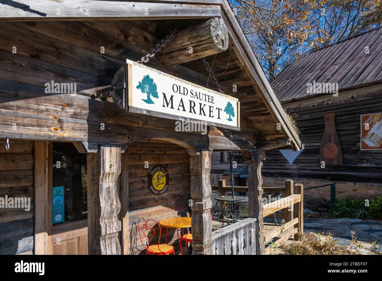 L'Old Sautee Market & Deli, vicino all'Old Sautee Store and Museum, a Sautee Nacoochee vicino a Helen, Georgia. (USA) Foto Stock