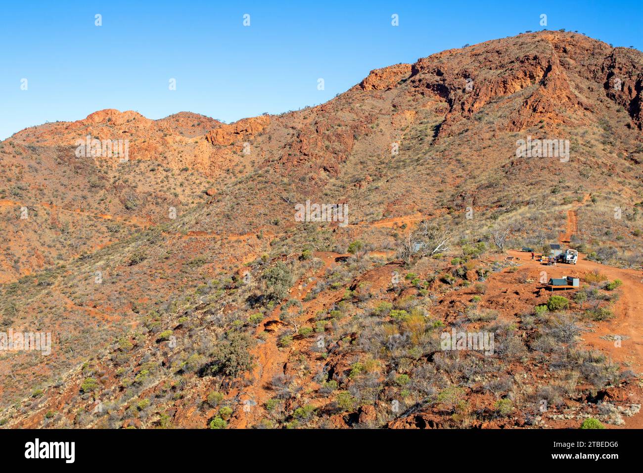 Campeggia sul Ridgetop Sleepout, Arkaroola Wilderness Sanctuary Foto Stock