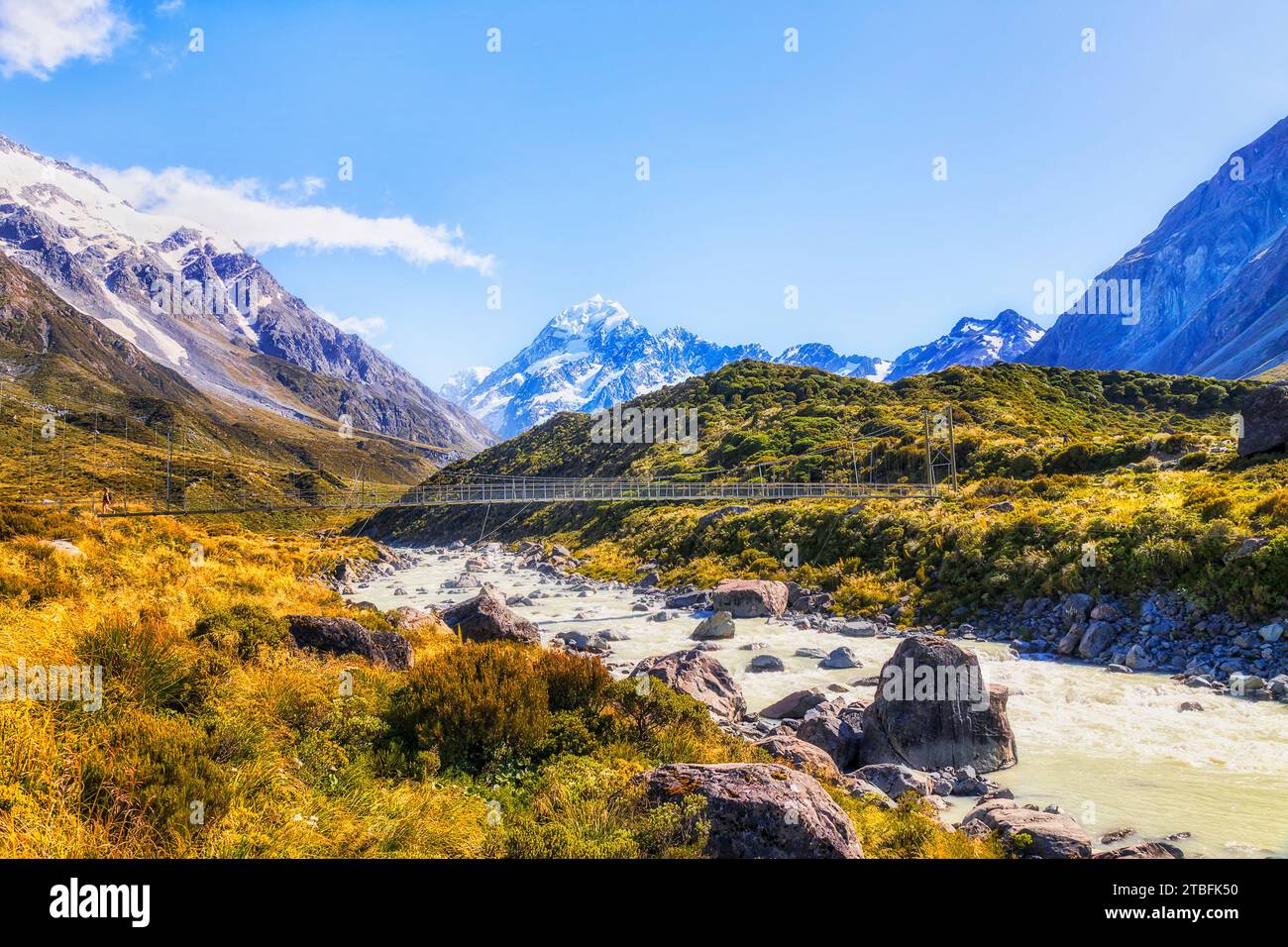 Parco nazionale di Mt Cook Foto Stock