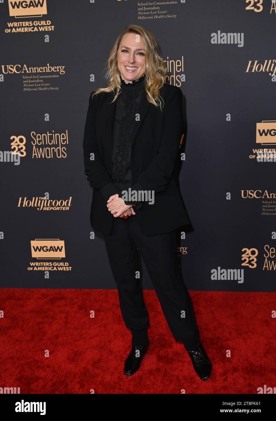 Los Angeles, USA. 6 dicembre 2023. LOS ANGELES, USA. 6 dicembre 2023: Cheryl Strayed ai Sentinel Awards 2023 al Writers Guild Theatre Picture Credit: Paul Smith/Alamy Live News Foto Stock