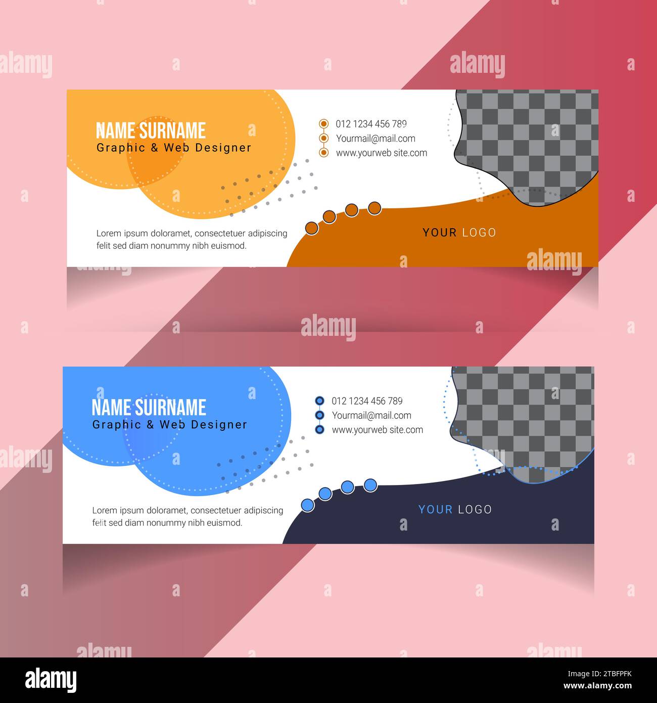 Design della copertina dei social media. Copertina di Facebook e LinkedIn, progettazione di post e storie, banner Instagram, annunci o copertina di social media e modello di anteprima di YouTube Illustrazione Vettoriale