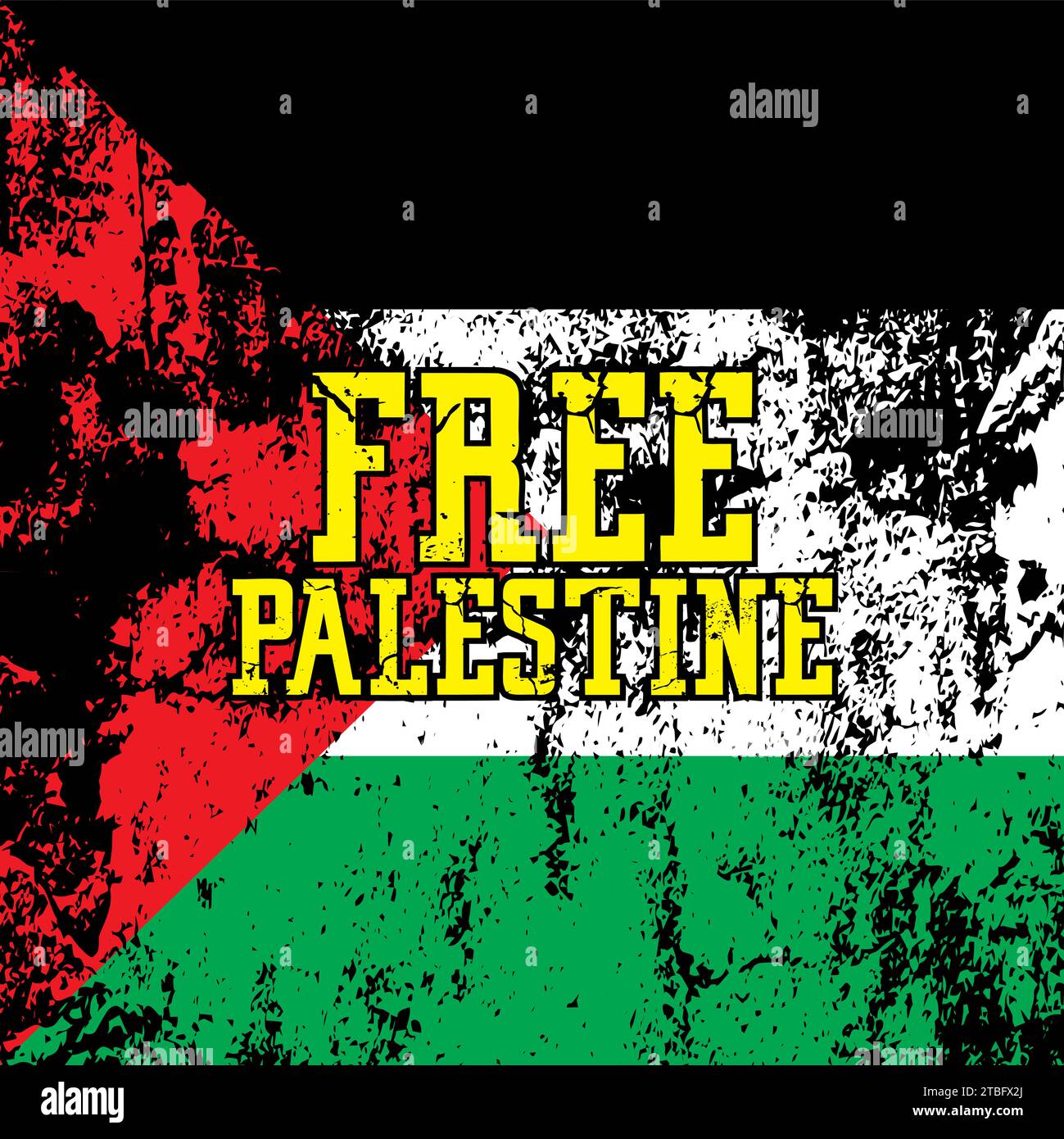 Sfondo bandiera Palestina libera Illustrazione Vettoriale