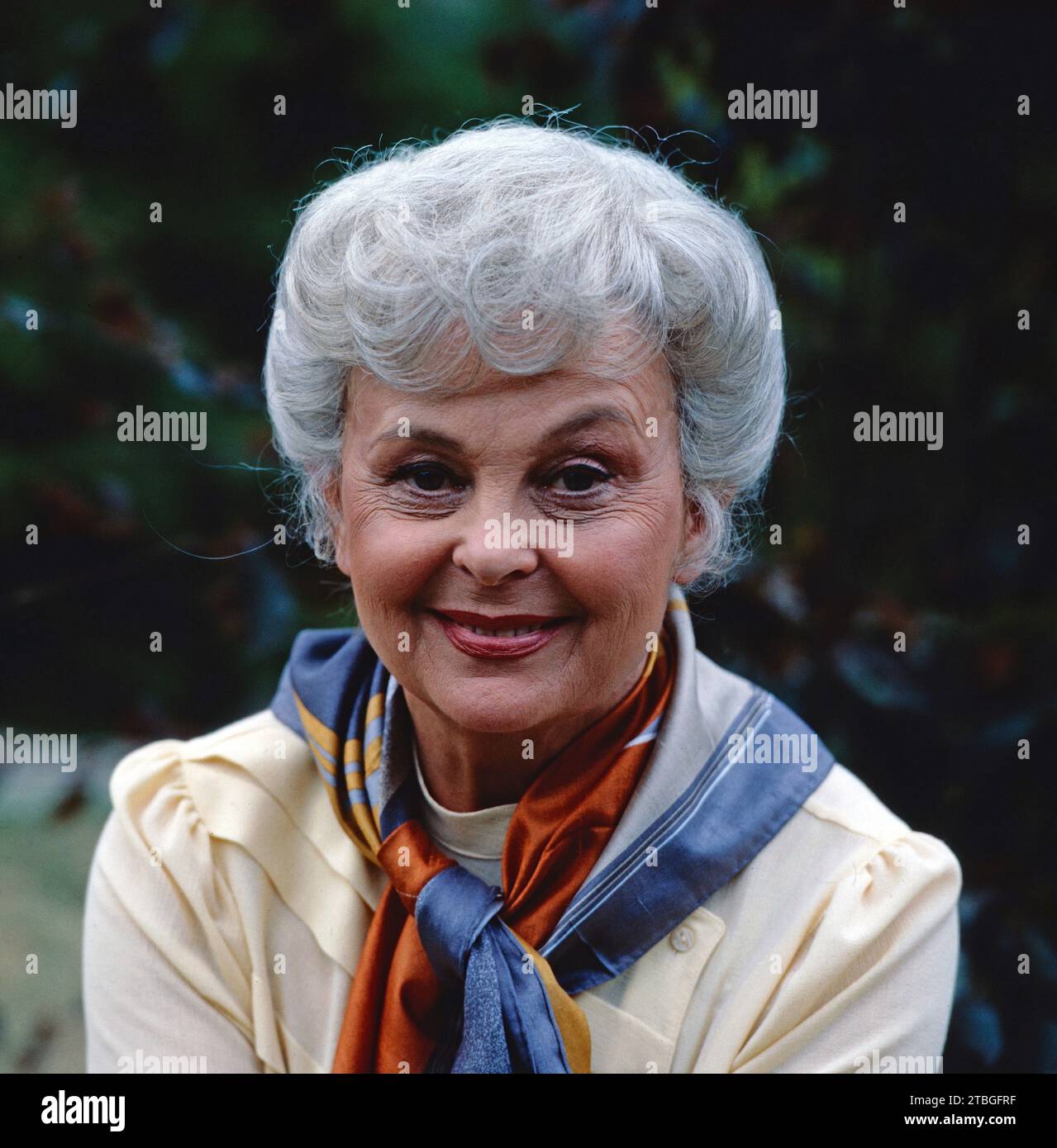 Bruni Löbel, deutsche Schauspielerin, Theaterdarstellerin, TV Serien Schauspielerin, Ritratto, Deutschland, 1990. Bruni Löbel, attrice tedesca, attrice teatrale e attrice di serie TV, ritratto, Germania, 1990. Foto Stock