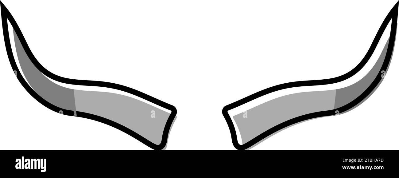 bull fauna animale colore icona vettore illustrazione Illustrazione Vettoriale