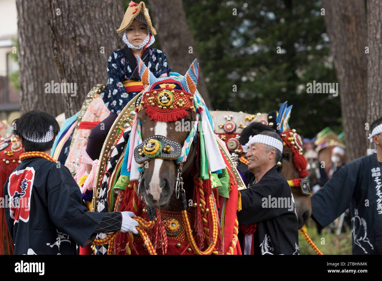 Chagu Chagu Umakko Horse Festival Prefettura di iwate Giappone Foto Stock