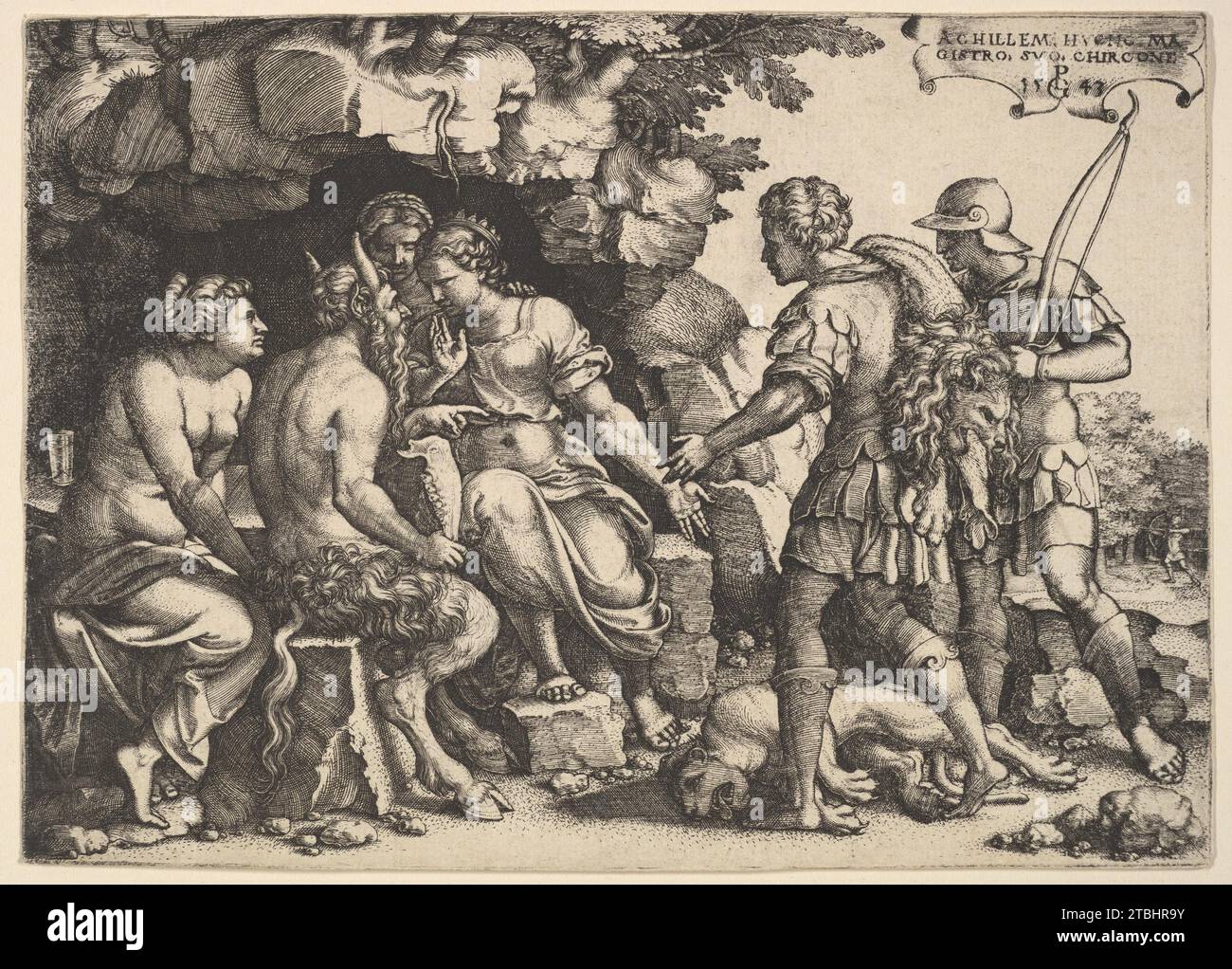 Thetis and Chiron 1921 di Georg Pencz Foto Stock