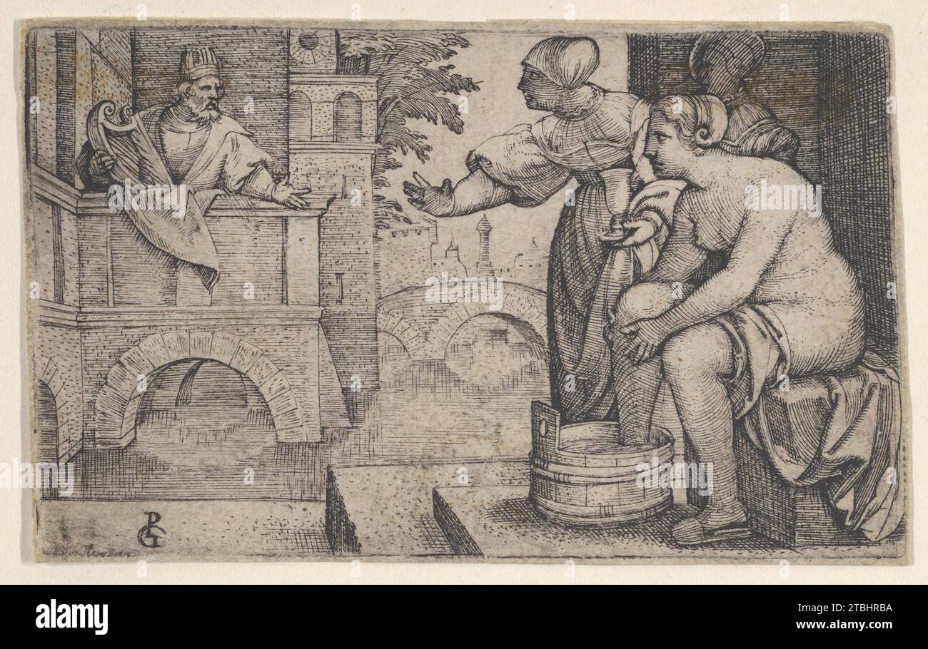 David e Bathsheba 1962 di Georg Pencz Foto Stock