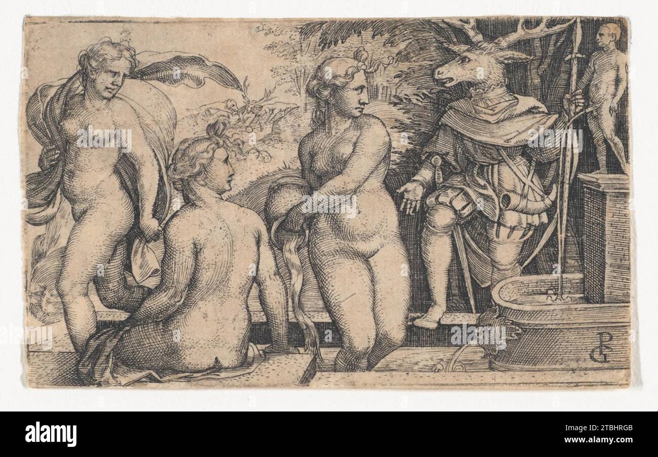 Diana e Actaeon 1986 di Georg Pencz Foto Stock