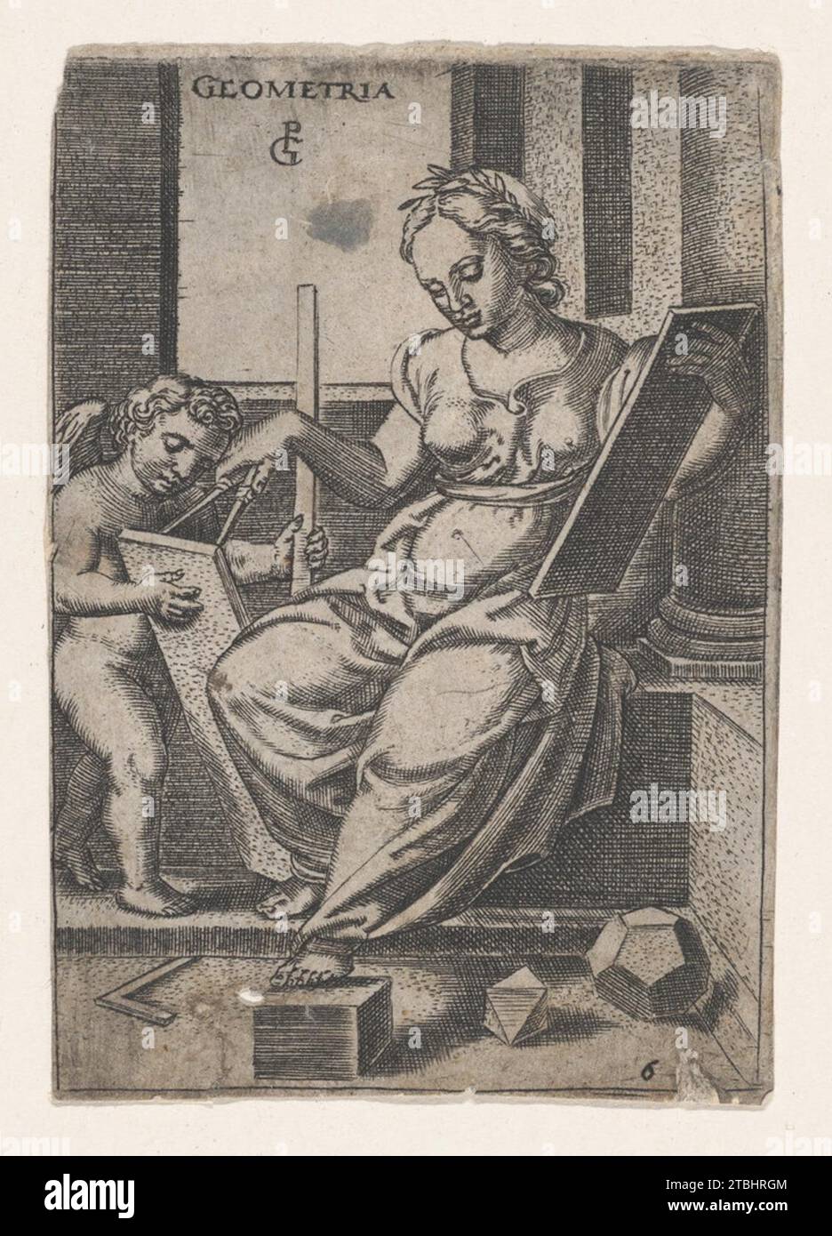 Copia di Geometria 1957 di Georg Pencz Foto Stock