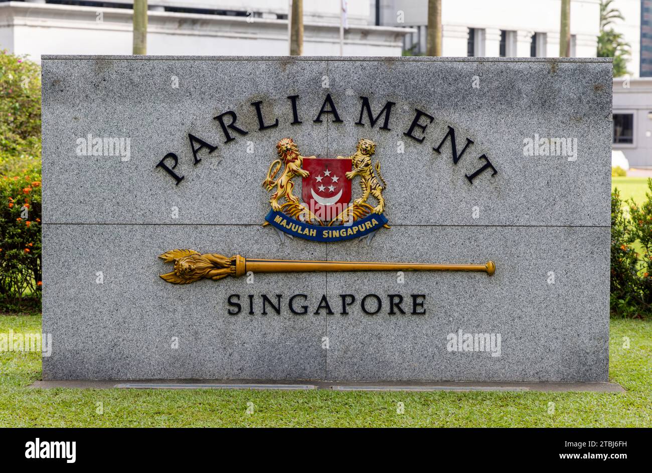 La Casa del Parlamento, Singapore Foto Stock