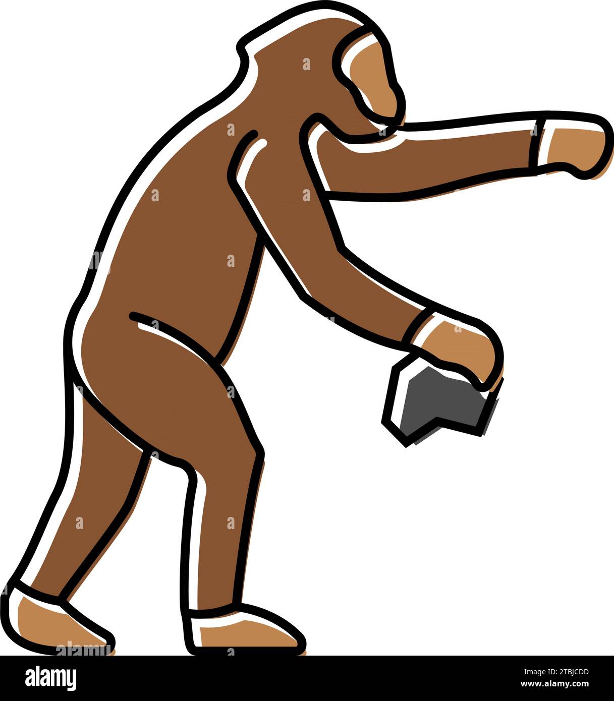 Australopithecus illustration Immagini Vettoriali Stock - Alamy